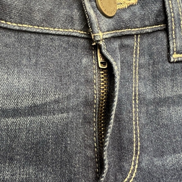 Paige Jeans Women 28 Blue Ultra Skinny Stretch Mildly Distressed Whiskering - Picture 5 of 15